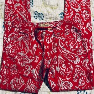 Cool color printed skinny Jeans.